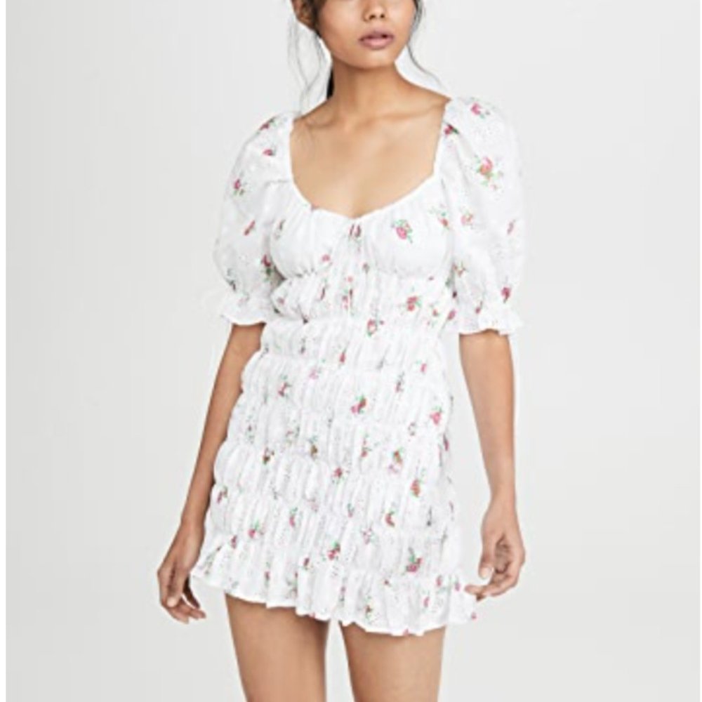 For Love & Lemons Smocked Dress
